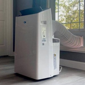 LG - 400 Sq. Ft. Smart Portable Air Conditioner - Black
