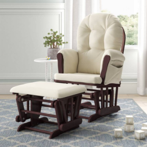 Storkcraft Premium Hoop Glider and Ottoman