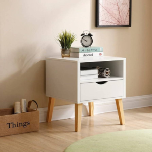 Night Stand, Modern Nightstand with Drawers