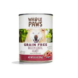 Whole Paws, Beef and Lentil Recipe Dog Food, 13.2 Ounce